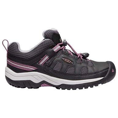 Keen VIP Kids' Targhee Low Shoe, Raven/Tulipwood, Size 4