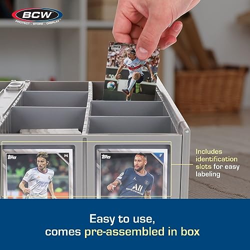Single Gray BCW Collectible Card Bin for 3200 Cards