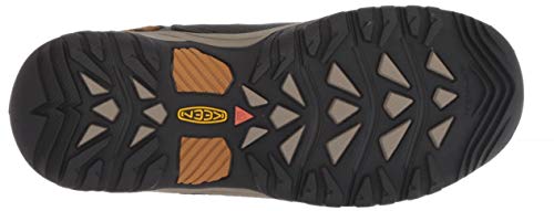 Keen Kids' Targhee Mid Waterproof Boot, Dark Earth/Golden Brown