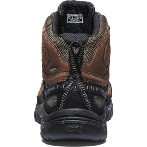 KEEN Men's Targhee 4 Waterproof Hiking Boots (Bison/Black)