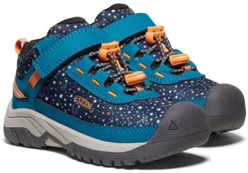 KEEN Unisex-Children's Targhee Sport Hiking Shoes, Deep Lagoon/Tangerine