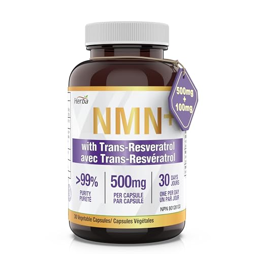 Herba NMN & Resveratrol Supplement - 500mg Capsules