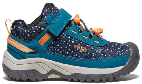 KEEN Unisex-Children's Targhee Sport Hiking Shoes, Deep Lagoon/Tangerine