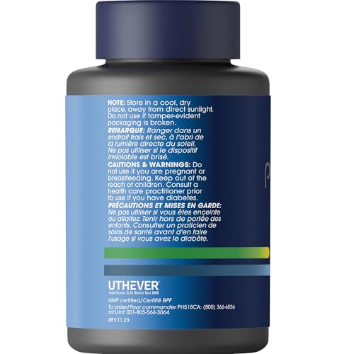 Uthever NMN Supplement: Ultra Pure, 300mg, Canadian-made