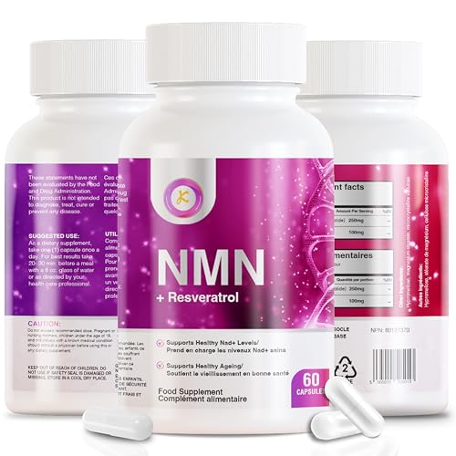 Ultimate NMN + Trans-Resveratrol Formula | Boost NAD+ | 60 Capsules