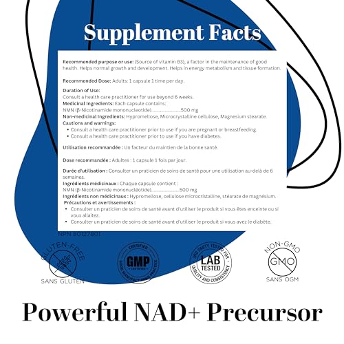VIP NMN Supplement - Maximum Potency 60 Capsules
