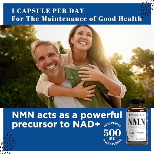 Ultra-Pure 500mg NMN Supplement for VIP NAD+ Boost