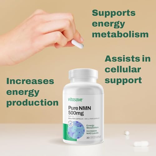 Vitasave NMN Capsules 500mg - Premium VIP Supplement