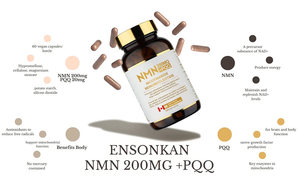 Ensonkan NMN 200MG + PQQ VIP supplement - Canada