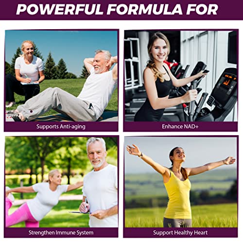 Ultimate NMN + Trans-Resveratrol Formula | Boost NAD+ | 60 Capsules