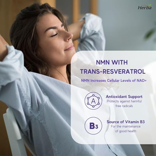Herba NMN & Resveratrol Supplement - 500mg Capsules