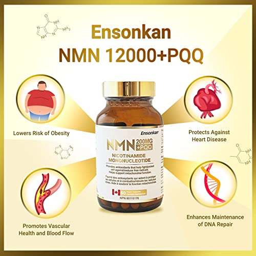 Ensonkan NMN 200MG + PQQ VIP supplement - Canada