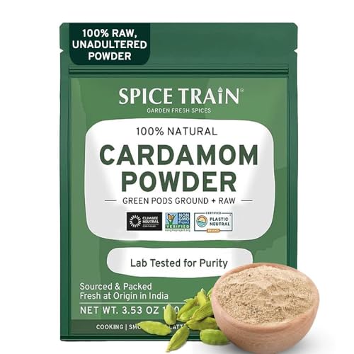 Indian Cardamom Powder, 100g Ground Spice for Cooking