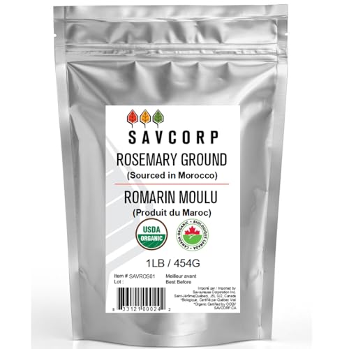 454g (1 lb) Organic Ground Rosemary Powder | Premium VIP Spice
