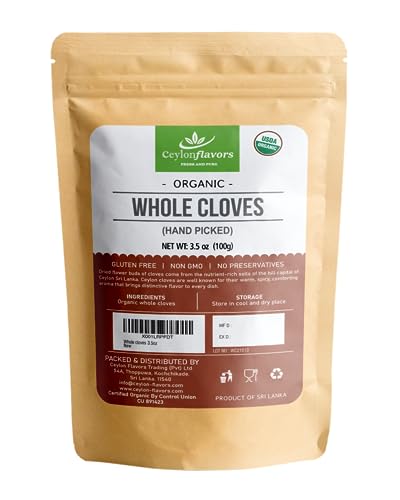Exclusive organic whole cloves (3.5 oz)