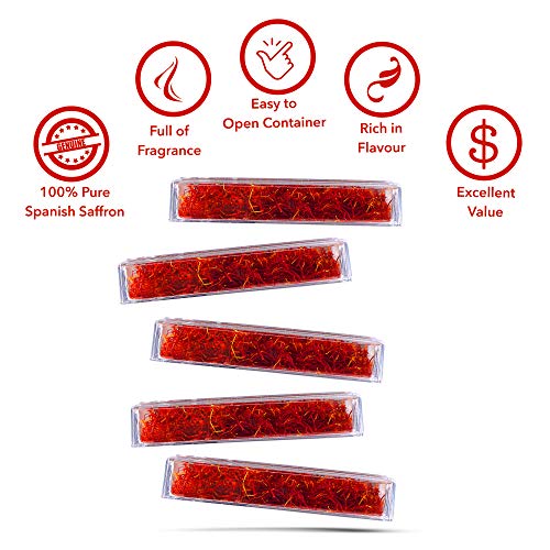 5g Saffron Threads by Sun Brand - Grade A+, Spanish Origin, HEA&Co VIP