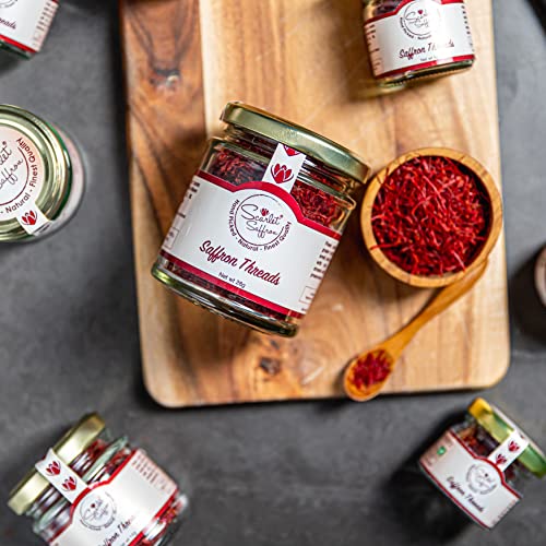 Finest Grade Scarlet Saffron Threads for Culinary Uses