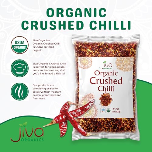 Jiva Organics Crushed Red Pepper - Chili Flakes - VIP Shopping