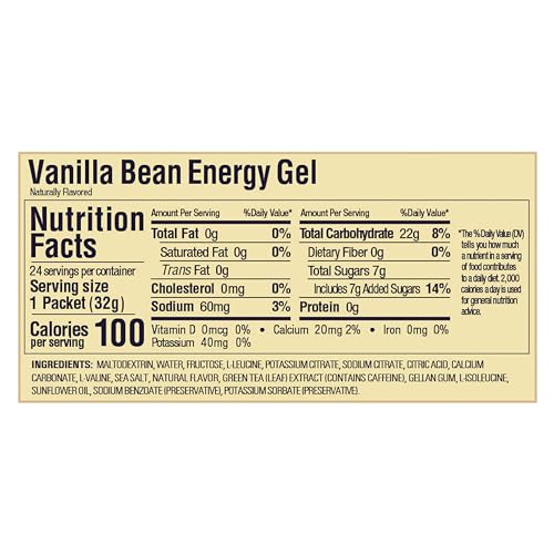 24-Count Vanilla Bean GU ENERGY Original Sports Nutrition Gel