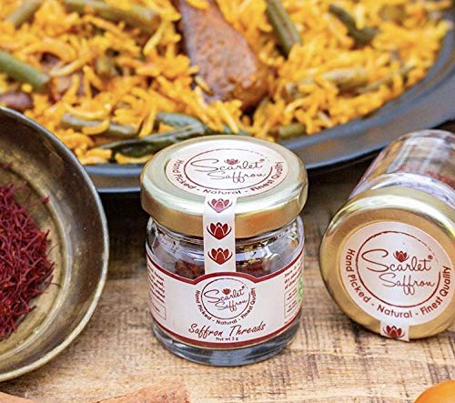 Finest Grade Scarlet Saffron Threads for Culinary Uses