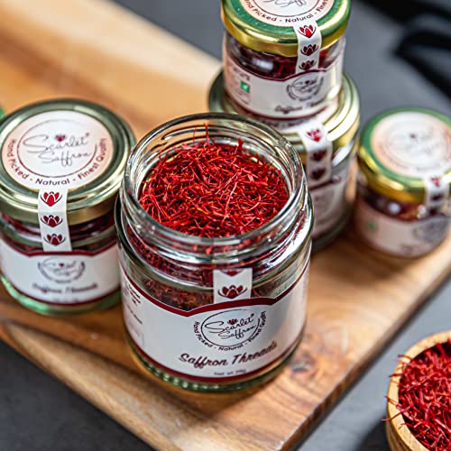 Finest Grade Scarlet Saffron Threads for Culinary Uses