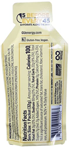 24-Count Vanilla Bean GU ENERGY Original Sports Nutrition Gel
