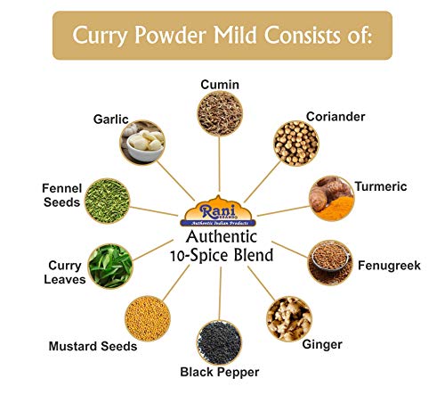 Rani Mild Curry Powder: Authentic Indian Blend 16oz
