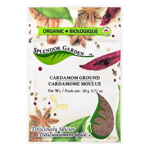 VIP Splendor Garden Organic Cardamom Ground, 20.0g