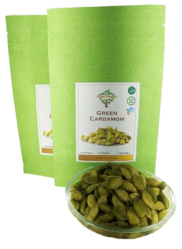 Canadian Organic Green Cardamom | Pack of 2 | Halal