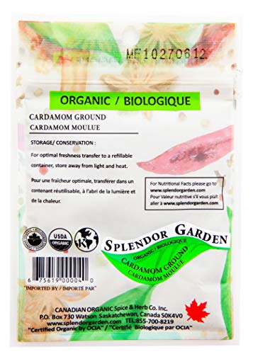 VIP Splendor Garden Organic Cardamom Ground, 20.0g