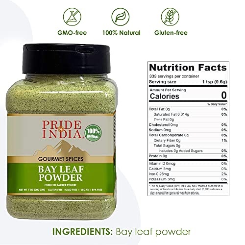 Pride of India Bay Leaf Powder - Gourmet Spice