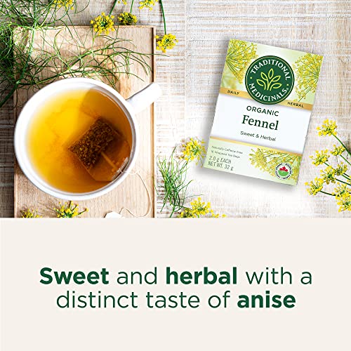 Traditional Medicinals - Organic Fennel Herbal Tea - 16 Bags