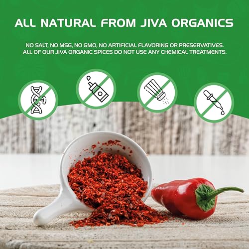 Jiva Organics Crushed Red Pepper - Chili Flakes - VIP Shopping