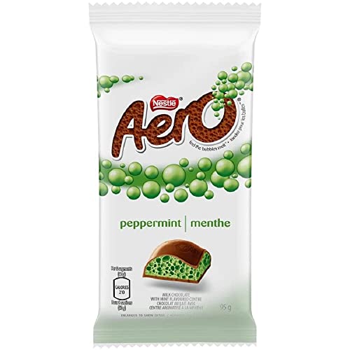 Nestle Aero Chocolate Bar with Mint Centre, 95g/3.35oz