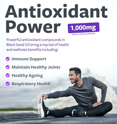 Pure Black Seed Oil Capsules | High TQ | Non-GMO | Vegan | 120 softgels