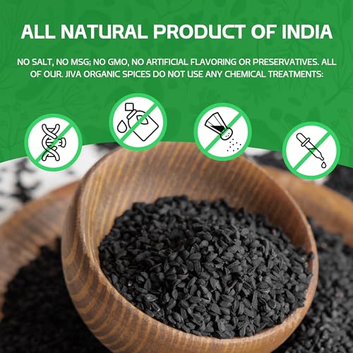 Organic Jiva Nigella Seeds - Whole Black Cumin VIP