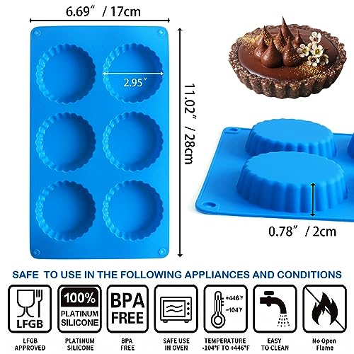 3pcs Silicone Peanut Butter Cup and Chocolate Candy Mold