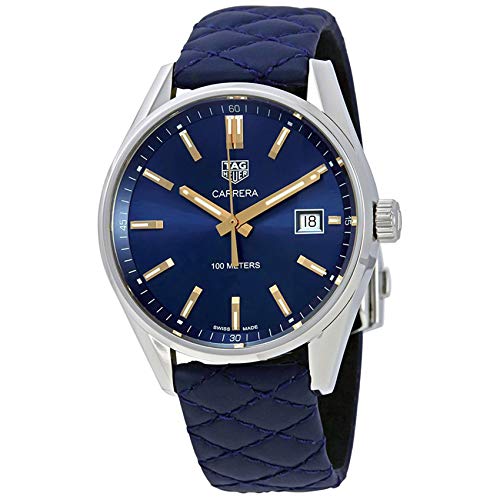 TAG Heuer Men's Carrera Blue Leather Swiss Watch