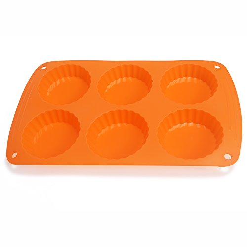 Webake Silicone Mini Tart Pan 6-Cavity VIP Pack