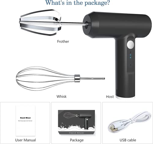 VIP Cordless Hand Mixer- Portable Mini Electric Whisk