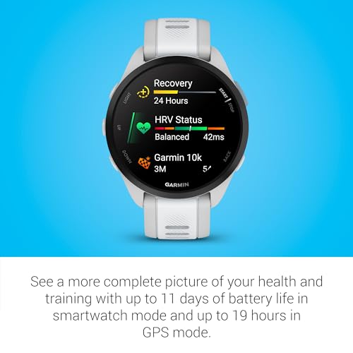 Garmin Forerunner® 165 Music Smartwatch with Colorful Display