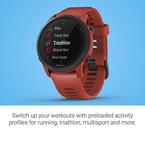Garmin Forerunner 745 GPS Running Watch in Red