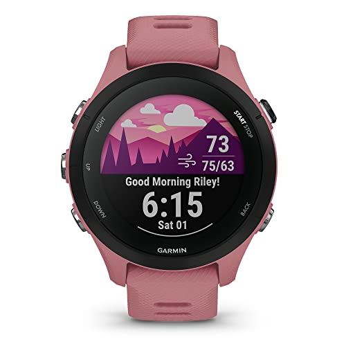 Garmin Forerunner® 255S Smaller GPS Running Smartwatch Light Pink