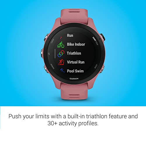 Garmin Forerunner® 255S Smaller GPS Running Smartwatch Light Pink