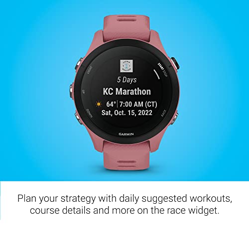 Garmin Forerunner® 255S Smaller GPS Running Smartwatch Light Pink