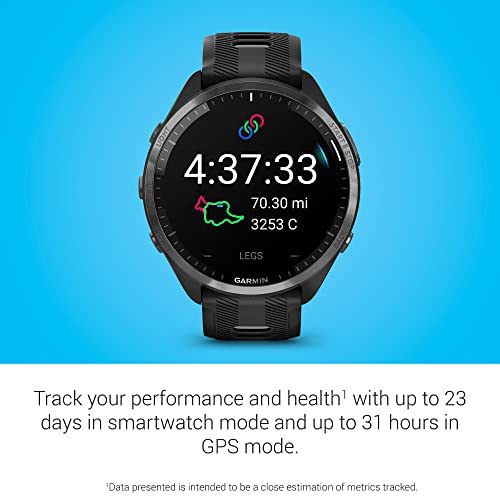 Garmin Forerunner 965 Running Smartwatch, Colorful AMOLED Display