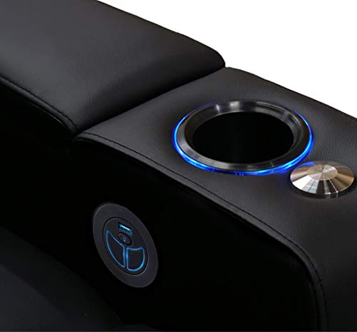 Valencia Piacenza VIP Home Theater Seating in Black