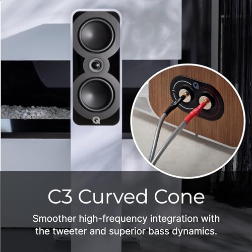 Q Acoustics 5040 Floorstanding Speaker in Santos Rosewood