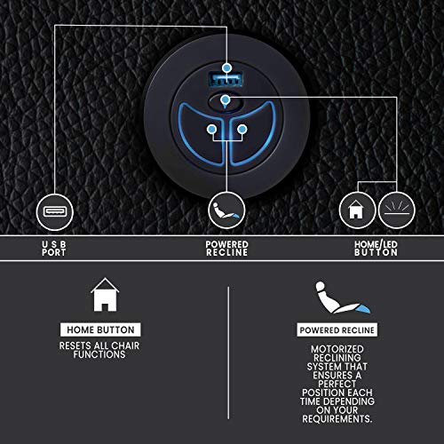 Valencia Piacenza VIP Home Theater Seating in Black