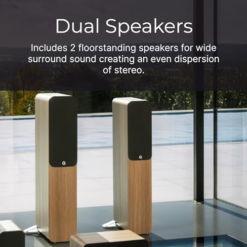 Q Acoustics 5040 Floorstanding Speaker in Santos Rosewood